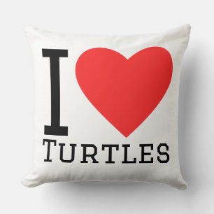 Cojín Decorativo Amo las tortugas