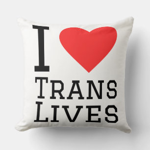 Cojín Decorativo Amo las vidas trans
