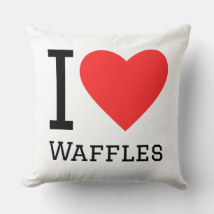 Cojín Decorativo Amo las waffles