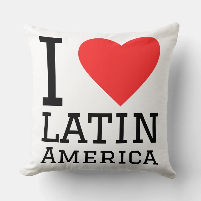 Cojín Decorativo Amo Latinoamérica (Anverso)