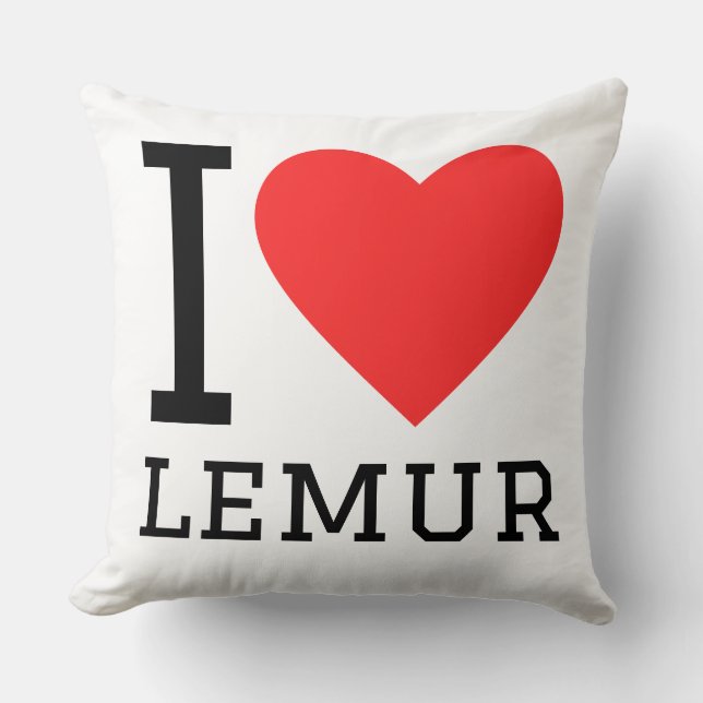 Cojín Decorativo Amo lémur (Anverso)
