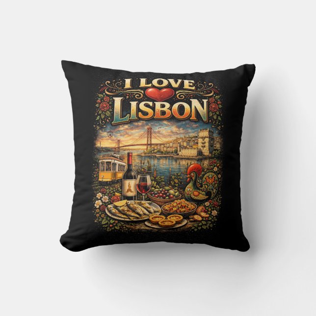 Cojín Decorativo Amo Lisboa (Anverso)