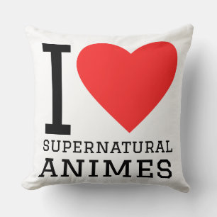 Cojín Decorativo Amo los animes sobrenaturales