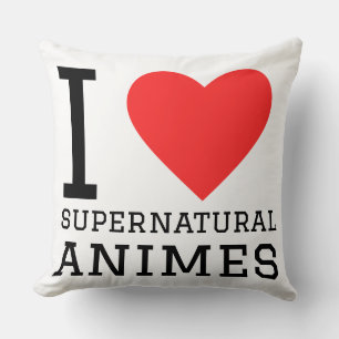 Cojín Decorativo Amo los animes sobrenaturales