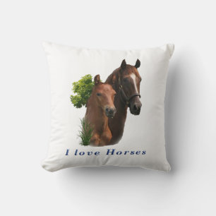 Cojín Decorativo Amo los caballos