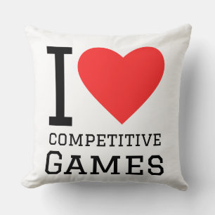 Cojín Decorativo Amo los juegos competitivos