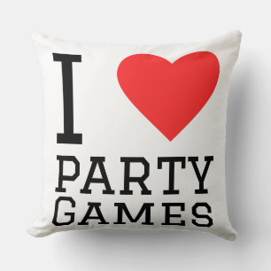 Cojín Decorativo Amo los juegos de fiesta