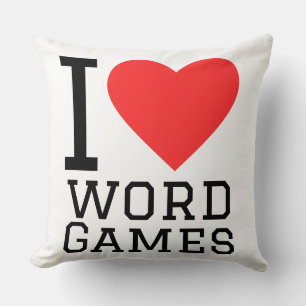 Cojín Decorativo Amo los juegos de palabras