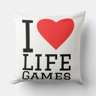 Cojín Decorativo Amo los juegos de vida