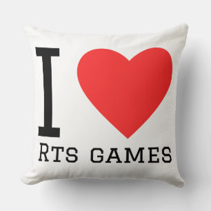 Cojín Decorativo Amo los juegos rts