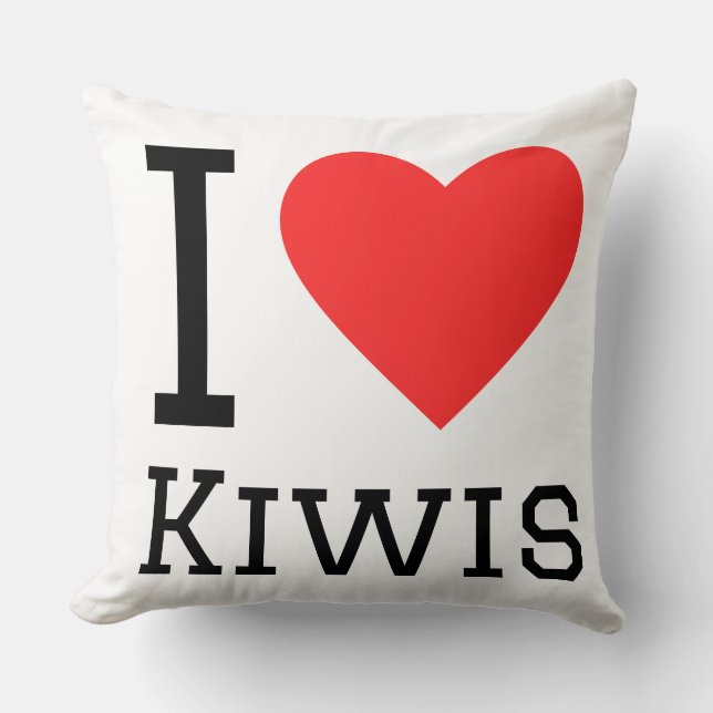 Cojín Decorativo Amo los kiwis (Anverso)