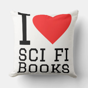 Cojín Decorativo Amo los libros de ciencia ficción