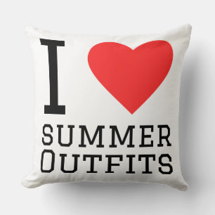 Cojín Decorativo Amo los outfits de verano