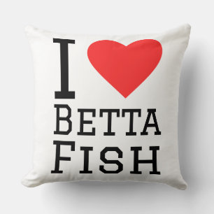 Cojín Decorativo Amo los peces betta