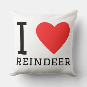 Cojín Decorativo Amo los renos