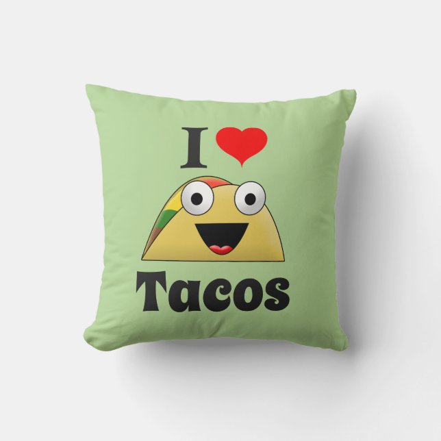 Cojín Decorativo Amo Los Tacos (Anverso)