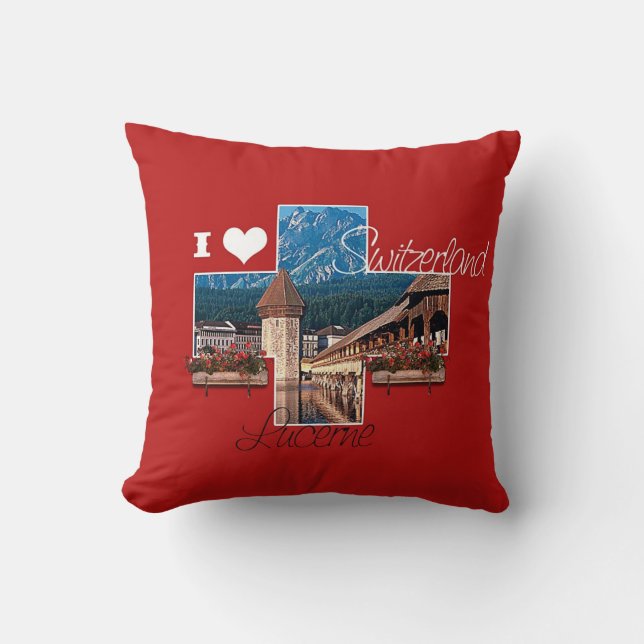 Cojín Decorativo Amo Lucerne, Suiza - Pillow (Anverso)