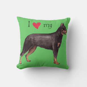 Cojín Decorativo Amo mi Beauceron