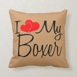 Cojín Decorativo Amo Mi Boxer