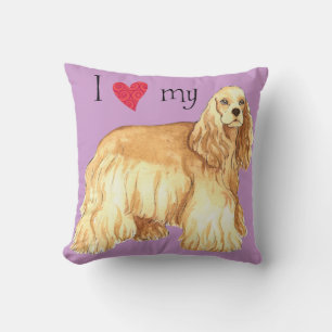 Cojín Decorativo Amo mi Cocker Spaniel