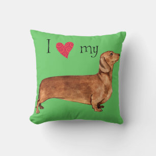 Cojín Decorativo Amo mi Dachshund
