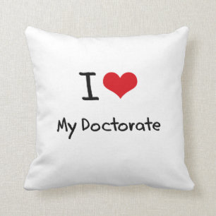 Cojín Decorativo Amo mi doctorado