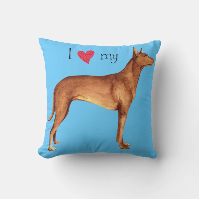 Cojín Decorativo Amo mi Hound de Faraón (Anverso)