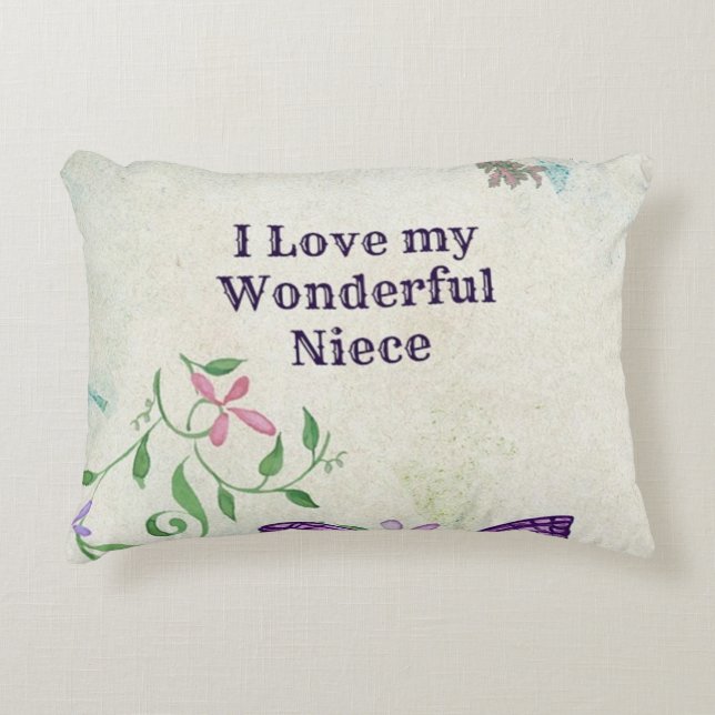 Cojín Decorativo Amo Mi maravillosa sobrina (Anverso)