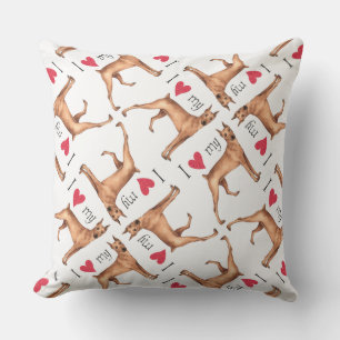 Cojín Decorativo Amo mi Pinscher alemán