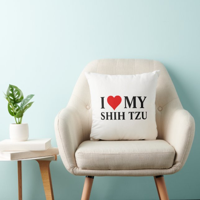 Cojín Decorativo Amo mi Shih Tzu (Silla)