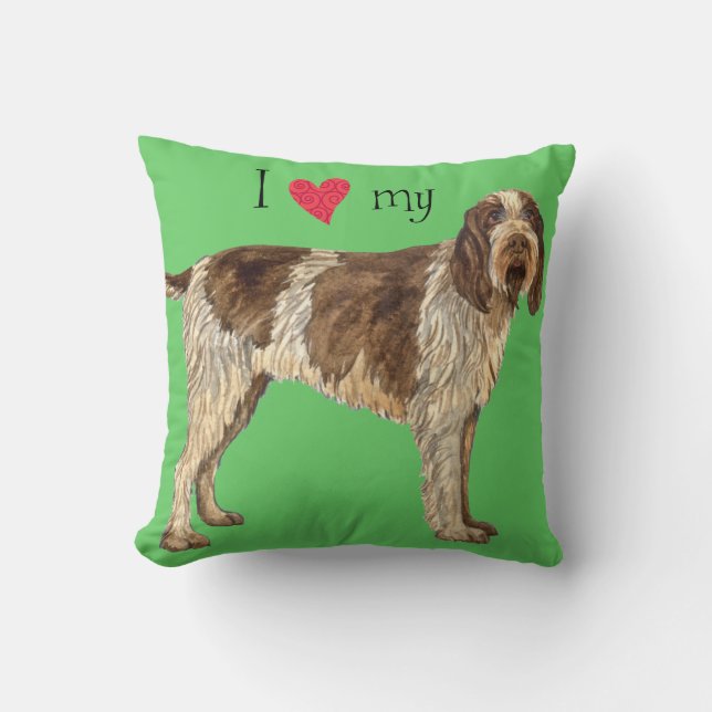 Cojín Decorativo Amo mi Spinone Italiano (Anverso)