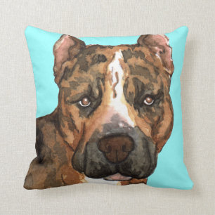 Cojín Decorativo Amo mi Staffordshire Terrier americano