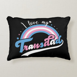 Cojín Decorativo Amo Mi Transdad LGBTQ Transgénero