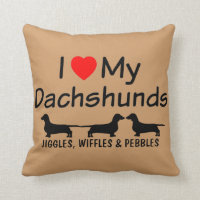 Amo Mis TRES Dachshunds