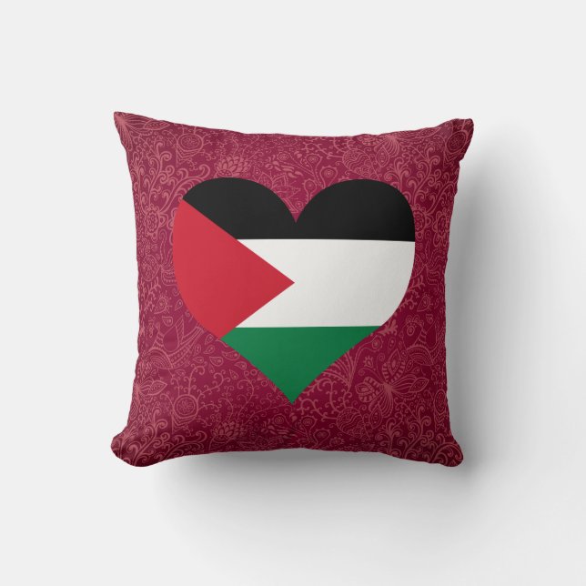 Cojín Decorativo Amo Palestina (Anverso)