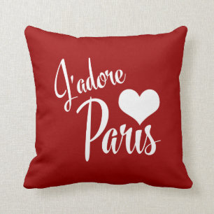 Cojín Decorativo ¡Amo París - J'adore París!