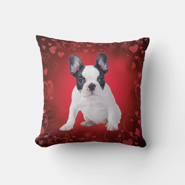 Cojín Decorativo Amo perrito francés (Anverso)