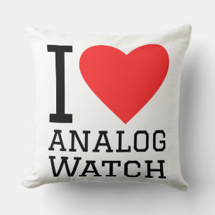 Cojín Decorativo Amo reloj analógico