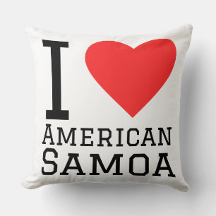 Cojín Decorativo Amo Samoa Americana