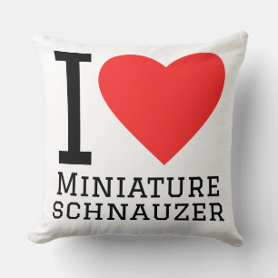 Cojín Decorativo Amo schnauzer miniatura 