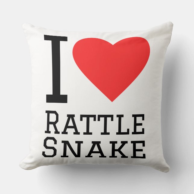 Cojín Decorativo Amo serpiente de cascabel (Anverso)