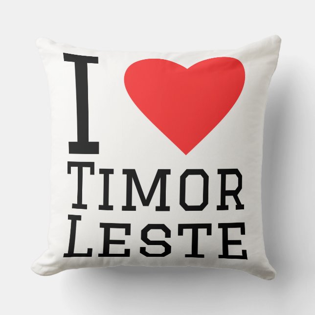 Cojín Decorativo Amo Timor-Leste (Anverso)