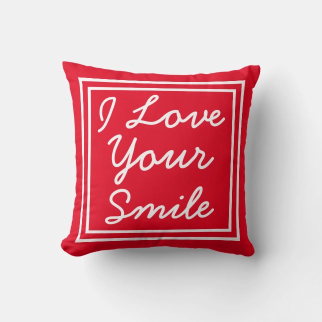 Cojín Decorativo Amo Tu Sonrisa (Anverso)
