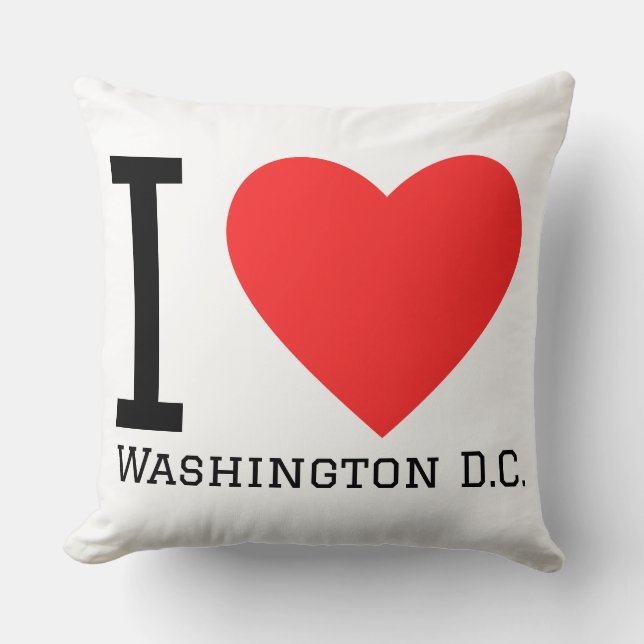 Cojín Decorativo Amo Washington D.C. (Anverso)