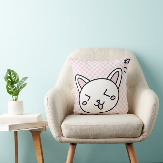 Cojín Decorativo Amofada gatinho rosa (Silla)