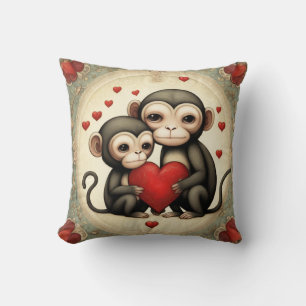 Cojín Decorativo Amor a los monos