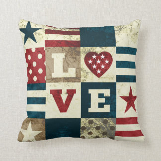 Cojín Decorativo Amor América patriótica
