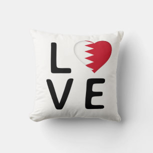 Cojín Decorativo Amor - Bandera de Bahréin