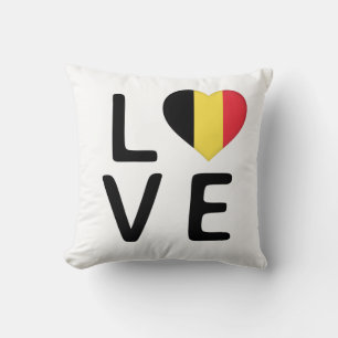 Cojín Decorativo Amor - Bandera de Bélgica