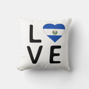 Cojín Decorativo Amor - Bandera de El Salvador